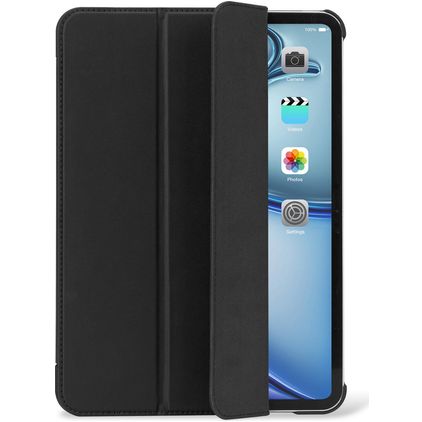 Decoded Textured Slim iPad Air 13 Inch (2024) Hoes Flexibel Siliconen Bookcase - Antraciet
