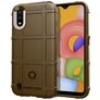 Mobigear Rugged Shield Samsung Galaxy A01 Hoesje Flexibel TPU Backcover Shockproof - Bruin