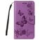 Mobigear Butterfly Samsung Galaxy A8 (2018) Hoesje Bookcase Portemonnee - Paars