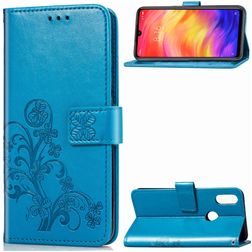 Mobigear Clover Xiaomi Redmi Note 7 Hoesje Bookcase Portemonnee - Blauw