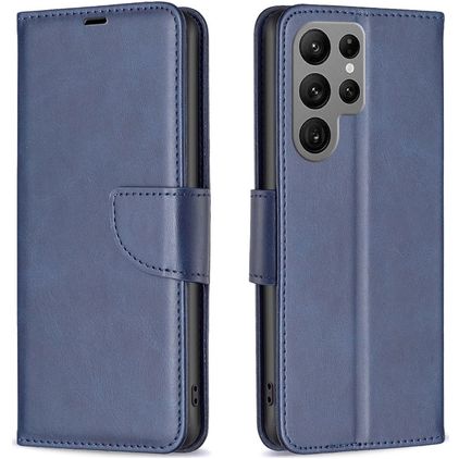Mobigear Excellent Samsung Galaxy S25 Ultra Hoesje Bookcase Portemonnee - Blauw