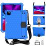 Mobigear Ruggedized iPad 11 (2025) Hoes EVA-schuim Backcover + Stylus Houder + Schouderband + Standaard - Blauw