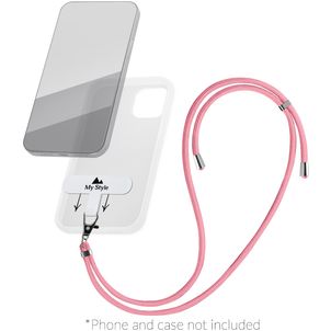 My Style Lanyard Universeel Telefoonkoord Verstelbaar - Roze
