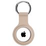 Xccess Keychain Apple AirTag Hoesje Flexibel Siliconen Sleutelhanger - Sand