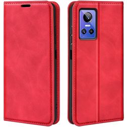 Mobigear Retro Slim Realme GT Neo 3 Hoesje Bookcase Portemonnee - Rood