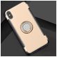 Mobigear Armor Ring iPhone XS Max Hoesje Hardcase Backcover Shockproof met Ringhouder - Goud