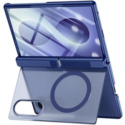 Mobigear Kickstand Samsung Galaxy Z Fold 8 MagSafe Hoesje Hardcase Backcover Shockproof met Standaard - Blauw