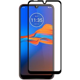 ENKAY Premium Motorola Moto E6 Plus Glazen Screenprotector - Case Friendly - Zwart