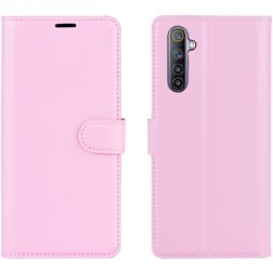 Mobigear Classic Realme 6 Hoesje Bookcase Portemonnee - Roze