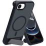 Mobiparts Hardcover iPhone 17e MagSafe Hoesje Hardcase Backcover met Standaard - Satin Black