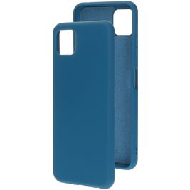 Mobiparts Samsung Galaxy A22 5G Siliconen Hoesje Backcover - Blueberry Blue Mobiparts Samsung Galaxy A22 5G Siliconen Hoesje Backcover - Blueberry Blue