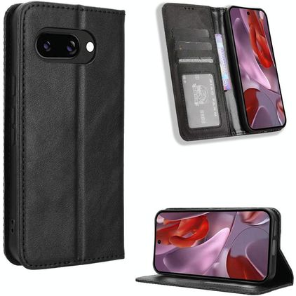 Mobigear Sensation Google Pixel 9a Hoesje Bookcase Portemonnee - Zwart