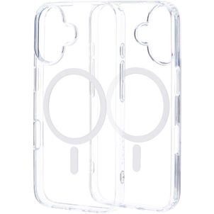 Mobiparts Hardcover Doorzichtig iPhone 16 MagSafe Hoesje Hardcase Backcover - Transparant