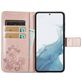 Mobigear Clover Samsung Galaxy A54 Hoesje Bookcase Portemonnee - Roségoud
