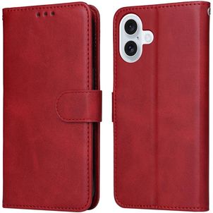 Mobigear Wallet iPhone 17 Hoesje Bookcase Portemonnee - Rood
