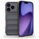 Mobigear Bumpy iPhone 17 Pro Hoesje Flexibel TPU Backcover - Dark Grey