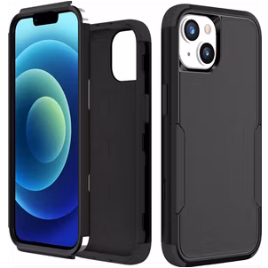 Mobigear Ultra Tough iPhone 15 Hoesje Hardcase Backcover Shockproof - Zwart