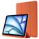 Mobigear Tri-Fold Gel iPad Air 11 Inch (2025) Hoes TPU,Kunstleer Bookcase + Stylus Houder - Oranje