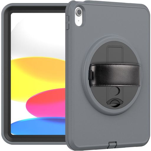 Mobigear SureGrip iPad 11 (2025) Hardcase Backcover + Standaard - Grijs