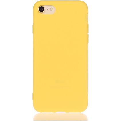 Mobigear Colors iPhone 7 Hoesje Flexibel TPU Backcover - Geel