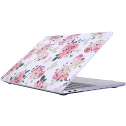 Mobigear Flowers MacBook Pro 15 Inch (2016-2019) Hoes Hardshell Laptopcover MacBook Case - Model 39 - Model A1707 / A1990