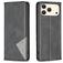 Mobigear Rhombus Slim iPhone 17 Pro Max Hoesje Bookcase - Zwart