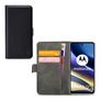 Mobilize Classic Gelly Wallet Motorola Moto G51 5G Hoesje Bookcase Portemonnee - Zwart