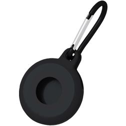 Mobigear Circle Key Apple AirTag Hoesje Flexibel TPU Sleutelhanger - Zwart