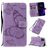 Mobigear Butterfly iPhone 11 Hoesje Bookcase Portemonnee - Paars