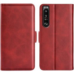 Mobigear Slim Magnet Sony Xperia 1 IV Hoesje Bookcase Portemonnee - Rood