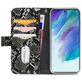 Mobilize Magnet Zipper Samsung Galaxy S21 FE Hoesje Uitneembare 2in1 Bookcase Portemonnee - Zwart