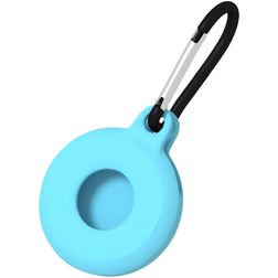 Mobigear Circle Key Apple AirTag Hoesje Flexibel TPU Sleutelhanger - Blauw