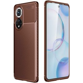 Mobigear Racing HONOR 50 Hoesje Flexibel TPU Backcover - Bruin