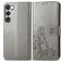 Mobigear Clover Samsung Galaxy A54 Hoesje Bookcase Portemonnee - Grijs