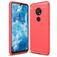 Mobigear Brushed Slim Nokia 6.2 Hoesje Flexibel TPU Backcover - Rood