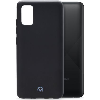 Mobilize Rubber Gelly Samsung Galaxy A02s Hoesje Flexibel TPU Backcover - Matt Black