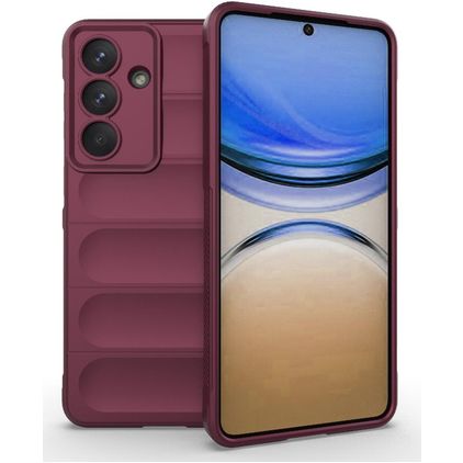 Mobigear Bumpy Samsung Galaxy S26 Plus Hoesje Flexibel TPU Backcover - Wine Red