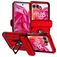 Mobigear Armor Ring Motorola Razr 50 Hoesje Hardcase Backcover Shockproof met Ringhouder - Rood
