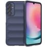 Mobigear Bumpy Samsung Galaxy A24 Hoesje Flexibel TPU Backcover - Donkerblauw