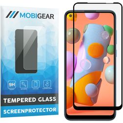 Mobigear Premium Samsung Galaxy A11 Glazen Screenprotector - Case Friendly - Zwart