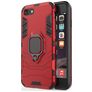 Mobigear Armor Ring iPhone SE (2020) Hoesje Hardcase Backcover Shockproof met Ringhouder - Rood