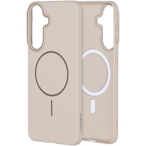 Mobiparts Slim Line Samsung Galaxy A57 MagSafe Hoesje Hardcase Backcover - Off White