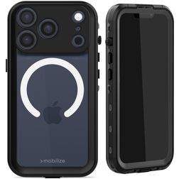 Mobilize Waterproof iPhone 18 Pro Waterdicht MagSafe Hoesje Hardcase Backcover - Zwart