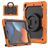 Mobigear RingGuard iPad 9 (2021) Hoes Hard Kunststof,Siliconen Backcover + Standaard - Zwart / Oranje