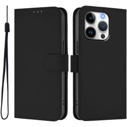 Mobigear Urban Wallet iPhone 16 Pro Hoesje Bookcase Portemonnee - Zwart