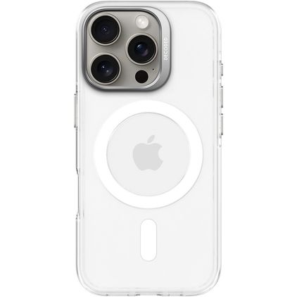 Decoded Recycled iPhone 16 Pro MagSafe Hoesje Hardcase Backcover - Frosted White