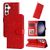 Mobigear Sunflower Samsung Galaxy S24 Plus Hoesje Bookcase Portemonnee - Rood