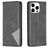 Mobigear Rhombus Slim iPhone 16 Pro Max Hoesje Bookcase - Zwart