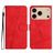 Mobigear Stitch iPhone 17 Pro Hoesje Bookcase Portemonnee - Rood
