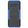 Mobigear Tire LG V60 ThinQ Hoesje Hardcase Backcover Shockproof met Standaard - Zwart / Blauw